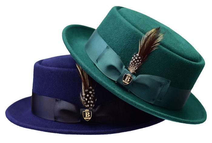 Examples of pork pie hats
